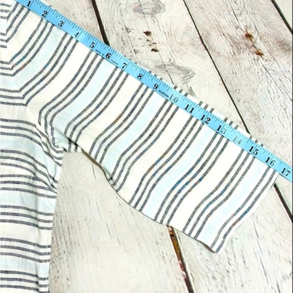 J. Jill Linen Striped Top, Medium - Picture 8 of 10